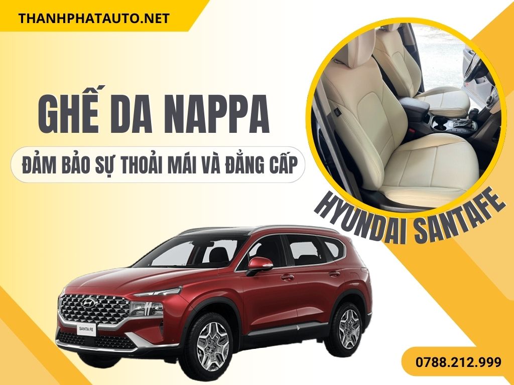 ghế da nappa cho santafe