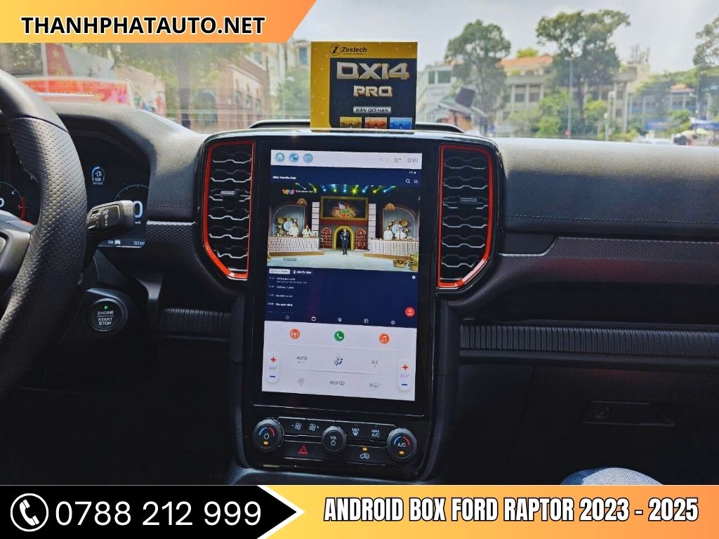 ANDROID BOX Cho Ford Raptor 2023 - 2025