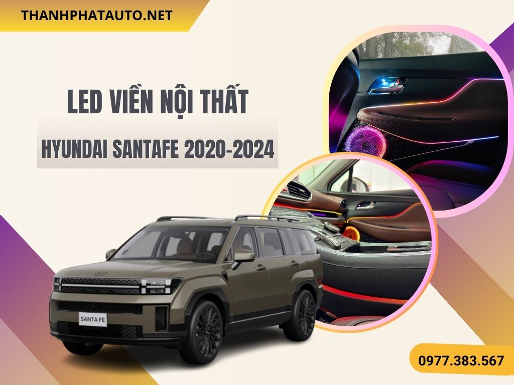 Led Viền Hyundai santafe 2020-2024