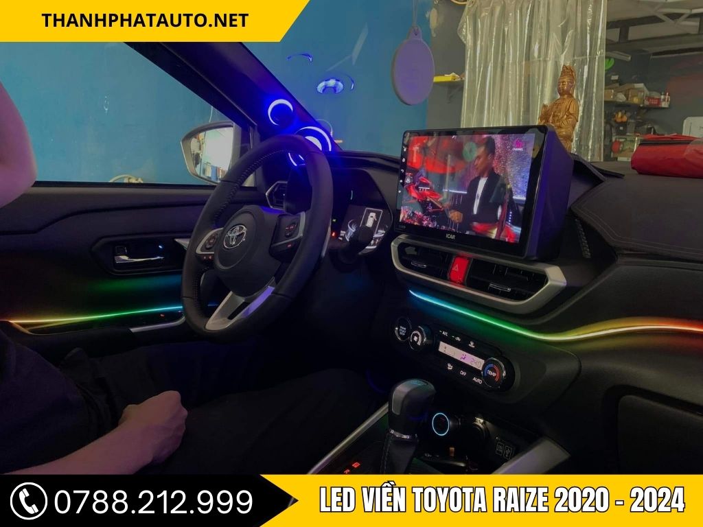 Hình Ảnh Led Viền Toyota Raize 2020, 2021, 2022, 2023, 2024 