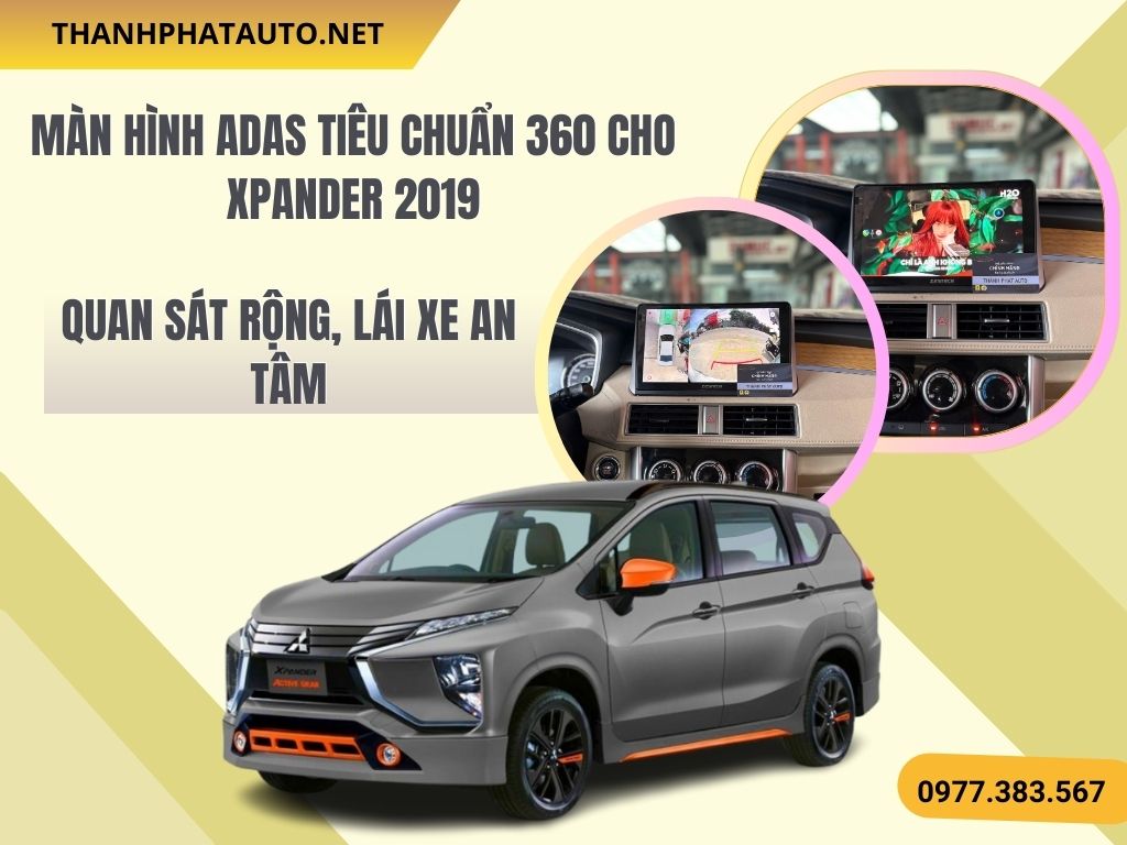 Hình Ảnh Màn Hình ADAS Tiêu Chuẩn 360 cho Xpander 2019 