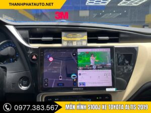 Hình Ảnh Màn Hình S100J Xe Toyota Altis 2019