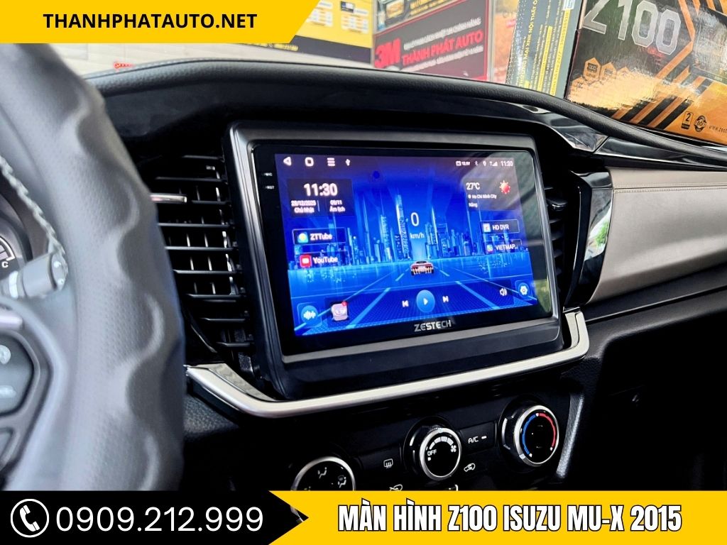 Màn Hình Z100 Isuzu MU-X 2015 –  Nâng Cấp Nội Thất