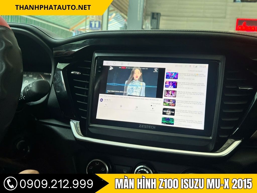 Màn Hình Z100 Isuzu MU-X 2015 –  Nâng Cấp Nội Thất