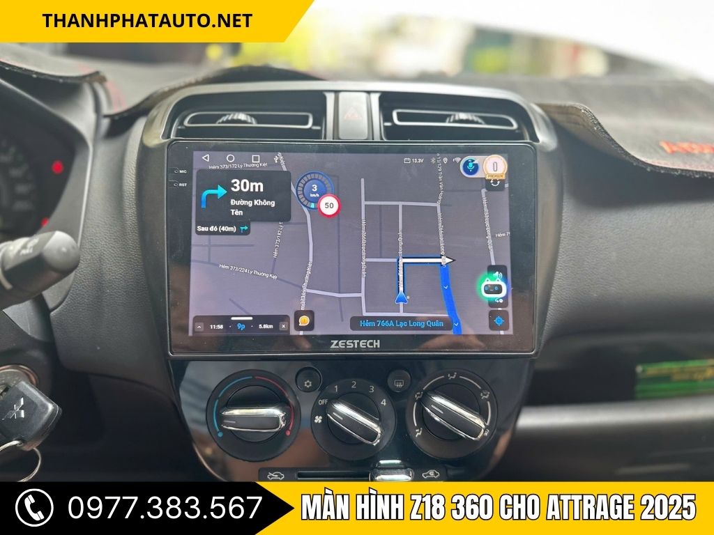 Hình Ảnh Màn hình Z18 360 Cho Attrage 2025