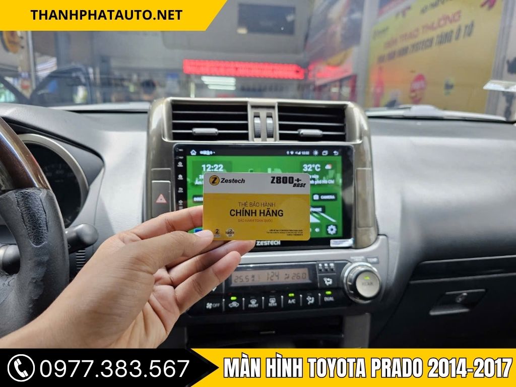 Hình Ảnh Màn Hình Toyota Prado 2014, 2015, 2016, 2017