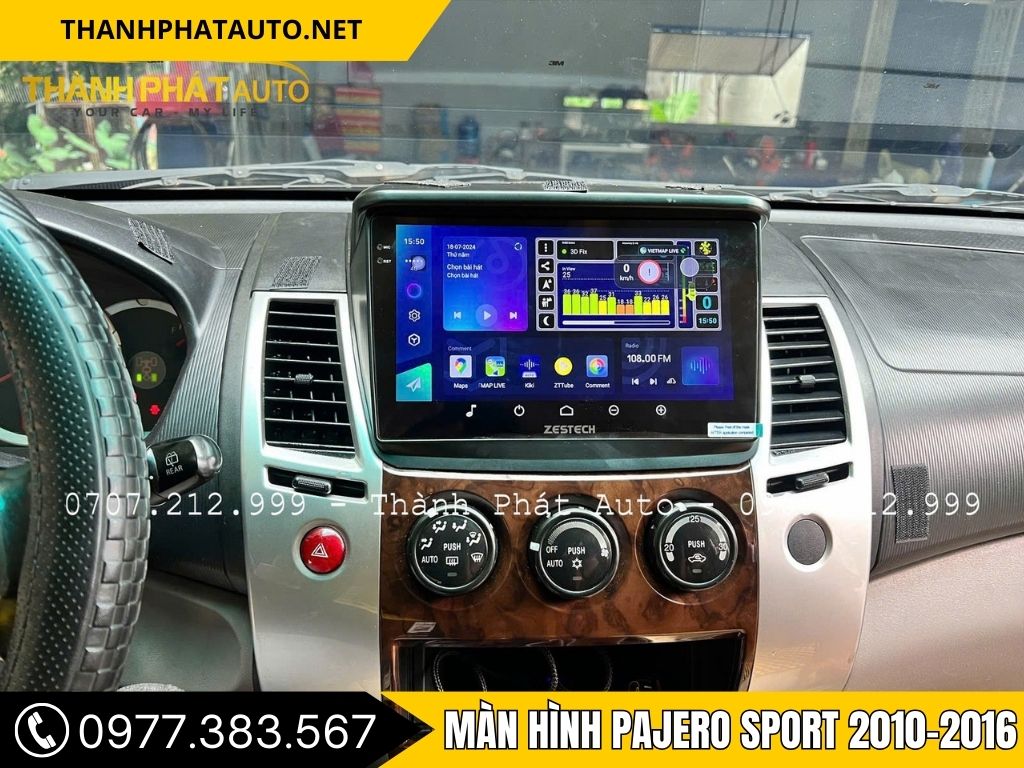 Hình Ảnh Màn Hình Pajero Sport 2010, 2011, 2012, 2013, 2014, 2015, 2016