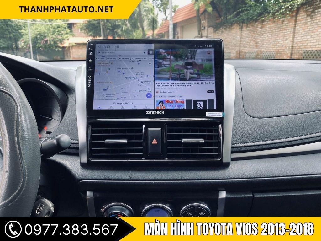 Hình Ảnh Màn Hình Toyota Vios 2013, 2014, 2015, 2016, 2017, 2018