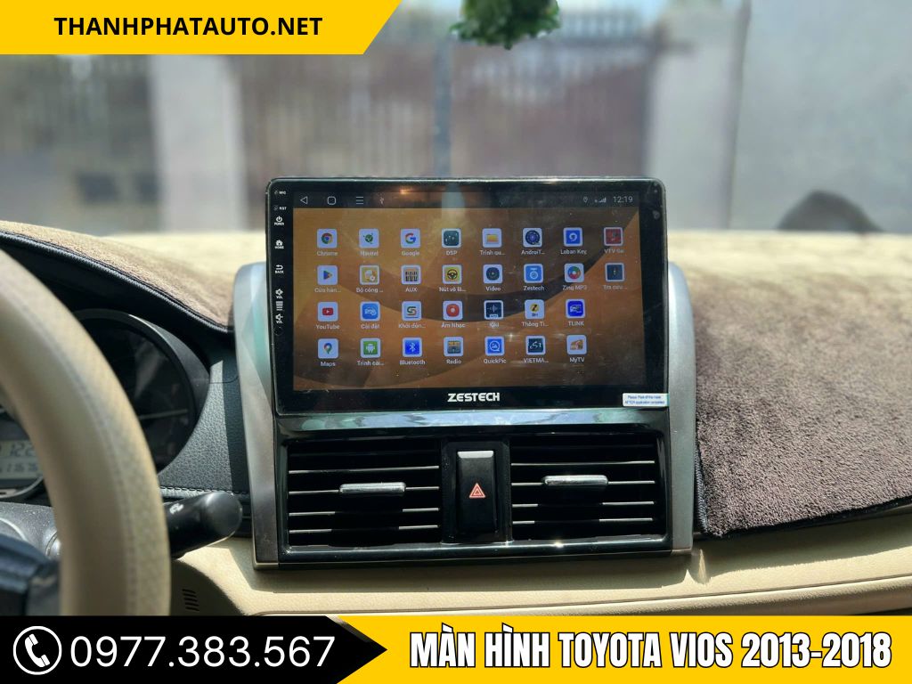Hình Ảnh Màn Hình Toyota Vios 2013, 2014, 2015, 2016, 2017, 2018