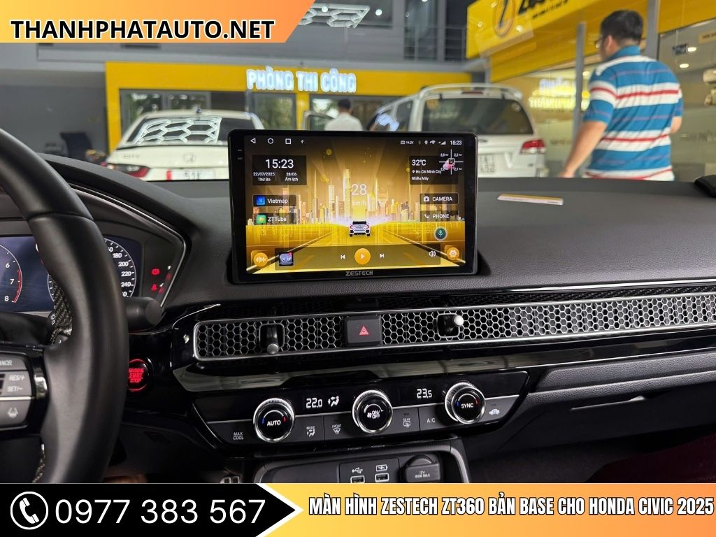 Màn Hình Zestech ZT360 Bản Base Cho Honda Civic 2025