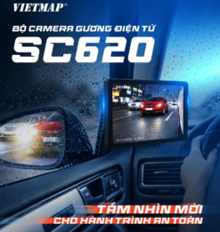 Gương Điện Tử VIETMAP SC620 – Camera 2 Bên, Cảnh Báo Điểm Mù BSD