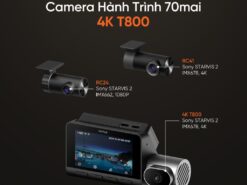 Camera Hành Trình 70mai T800 4K 3 Kênh – Giám Sát Toàn Diện Xe Hơi