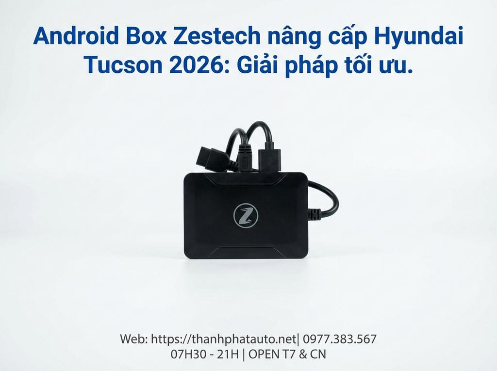 Android Box Zestech nâng cấp Hyundai Tucson 2026: Giải pháp tối ưu.