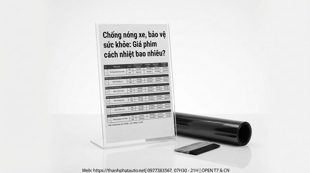 Chống nóng xe, bảo vệ sức khỏe: Giá phim cách nhiệt bao nhiêu?