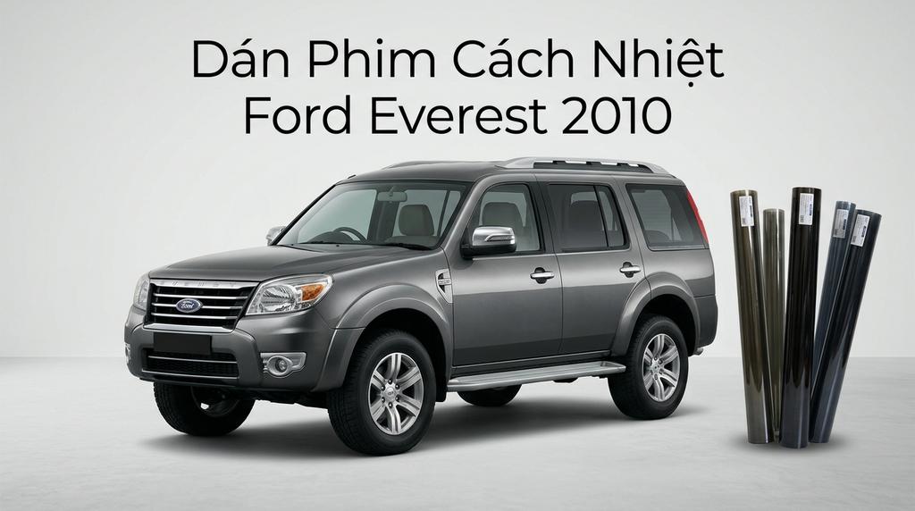 Dán Phim Cách Nhiệt Ford Everest 2010 Chính Hãng Uy Tín Tại TPHCM chính hãng