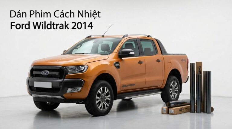 Dán Phim Cách Nhiệt Ford Wildtrak 2014 Chính Hãng Cao Cấp Tại TPHCM