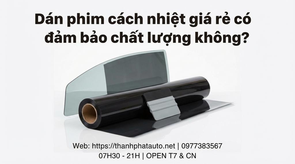 Dán phim cách nhiệt giá rẻ có đảm bảo chất lượng không?