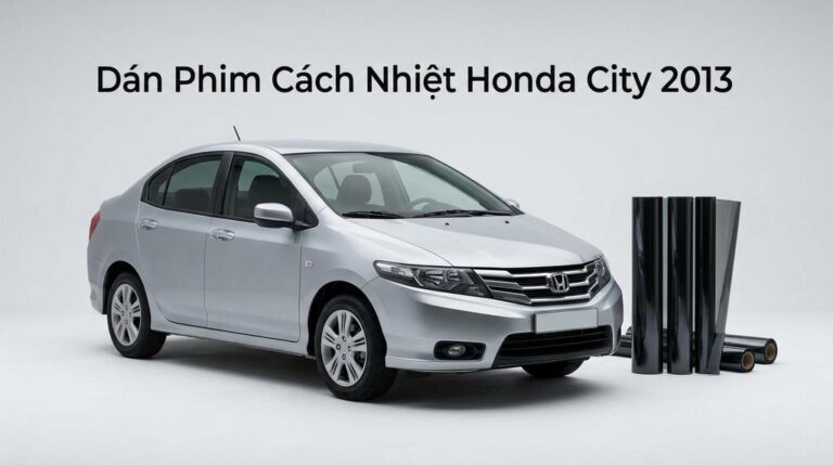 Dán Phim Cách Nhiệt Honda City 2013 Chính Hãng Uy Tín TPHCM