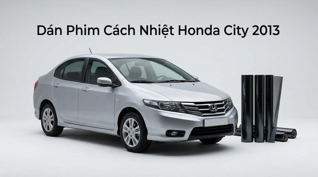 Dán Phim Cách Nhiệt Honda City 2013 Chính Hãng Uy Tín TPHCM chính hãng