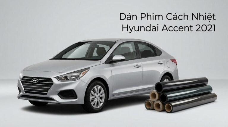 Dán Phim Cách Nhiệt Hyundai Accent 2021 Cao Cấp Chính Hãng Tại TPHCM