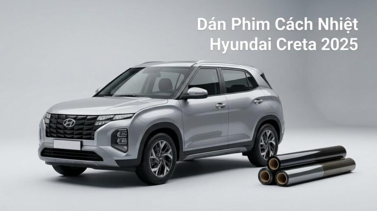 Dán Phim Cách Nhiệt Hyundai Creta 2025 Chính Hãng Giá Tốt TPHCM