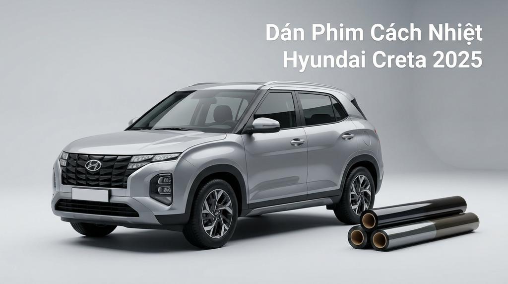 Dán Phim Cách Nhiệt Hyundai Creta 2025 Chính Hãng Giá Tốt TPHCM chính hãng