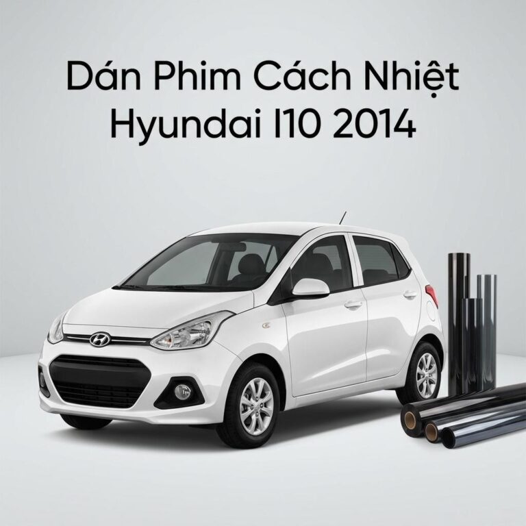 Dán Phim Cách Nhiệt Hyundai I10 2014 Chính Hãng - Thi Công Nhanh Tại TPHCM
