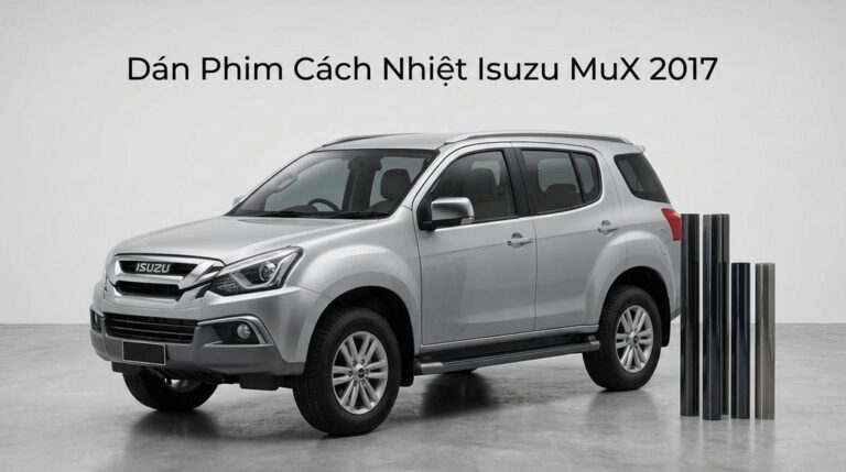 Dán Phim Cách Nhiệt Isuzu Mux 2017 Chuyên Nghiệp Lắp Đặt Tận Nơi