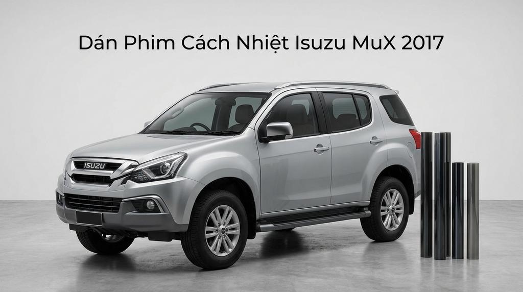 Dán Phim Cách Nhiệt Isuzu Mux 2017 Chuyên Nghiệp Lắp Đặt Tận Nơi chính hãng