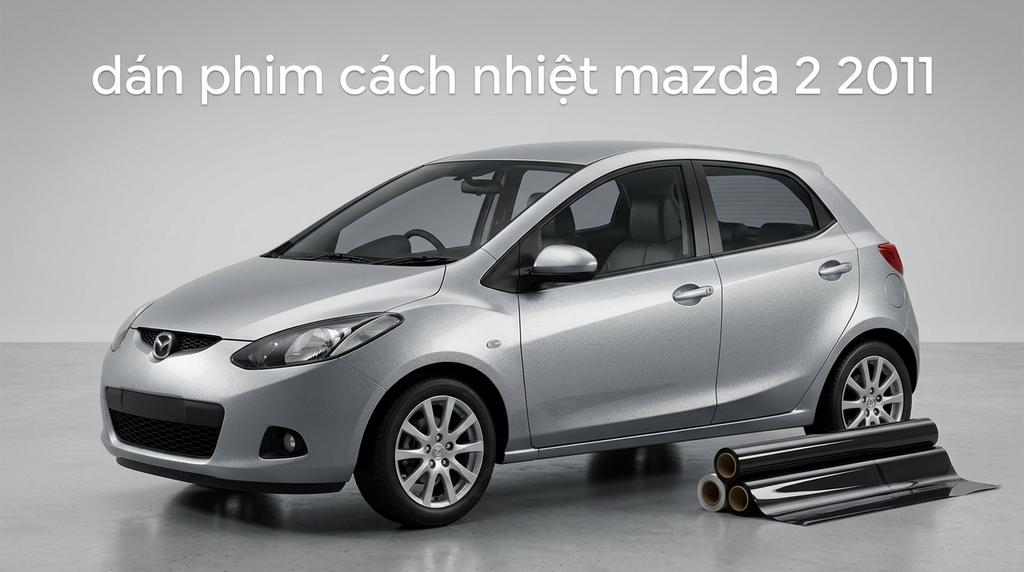 Dán Phim Cách Nhiệt Mazda 2 2011 Chính Hãng Uy Tín Tại TPHCM chính hãng