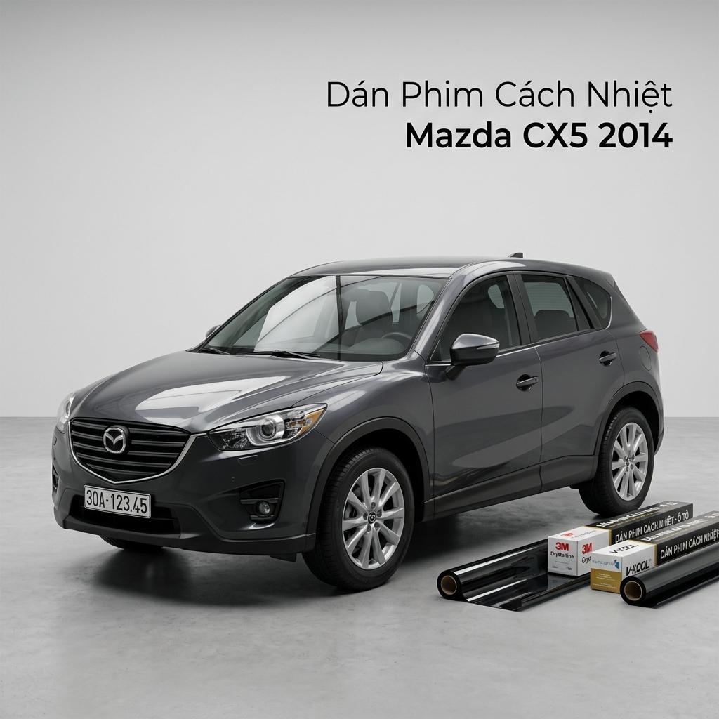 Dán Phim Cách Nhiệt Mazda CX5 2014 Uy Tín Chuyên Nghiệp Tại TPHCM chính hãng