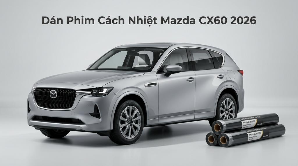 Dán Phim Cách Nhiệt Mazda CX60 2026 Cao Cấp Chính Hãng Tại TPHCM chính hãng