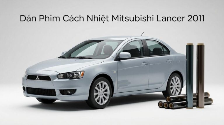 Dán Phim Cách Nhiệt Mitsubishi Lancer 2011 Chính Hãng Uy Tín