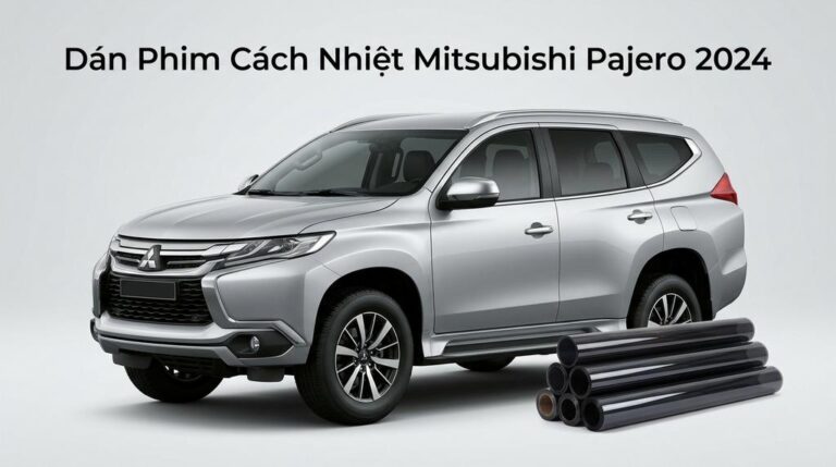 Dán Phim Cách Nhiệt Mitsubishi Pajero 2024 Chính Hãng Uy Tín TPHCM