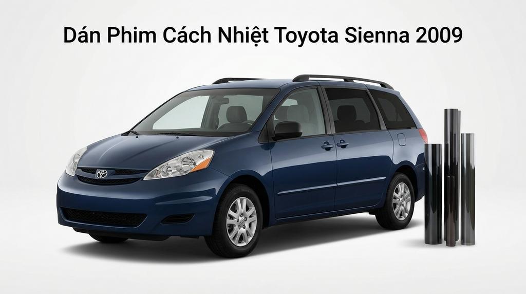 Dán Phim Cách Nhiệt Toyota Sienna 2009 Uy Tín Chính Hãng TPHCM chính hãng