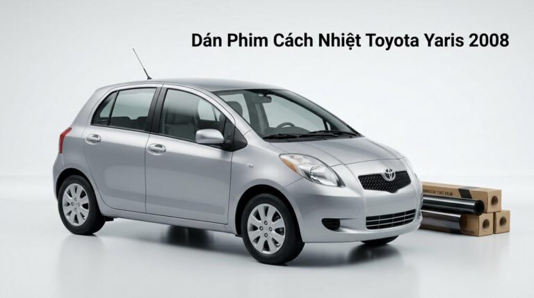 Dán Phim Cách Nhiệt Toyota Yaris 2008 Lắp Đặt Tận Nơi Uy Tín