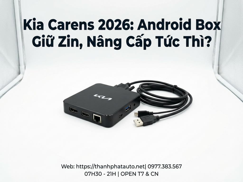 Kia Carens 2026: Android Box Giữ Zin, Nâng Cấp Tức Thì?
