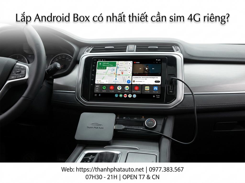 Lắp Android Box có nhất thiết cần sim 4G riêng?