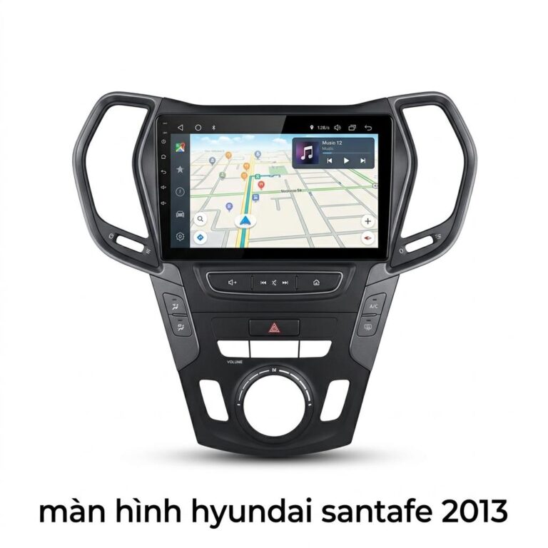 Màn Hình Android Hyundai Santafe 2013 Chính Hãng, Lắp Đặt Tận Nơi TPHCM