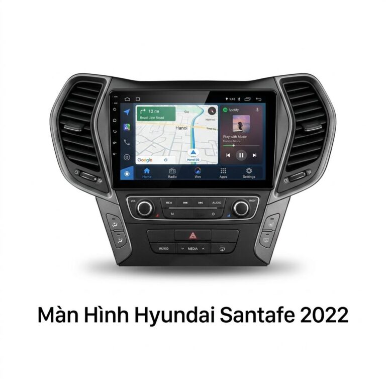 Màn Hình Android Hyundai Santafe 2022 Chính Hãng Zestech, Lắp Đặt Tận Nơi