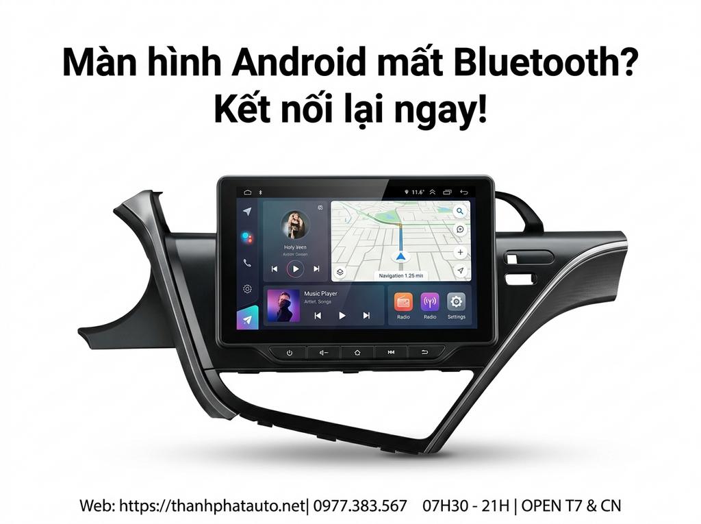 Màn hình Android mất Bluetooth? Kết nối lại ngay!