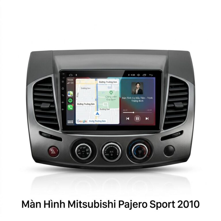 Màn Hình Android Mitsubishi Pajero Sport 2010 Chính Hãng, Lắp Đặt Tận Nơi