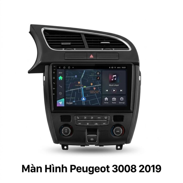 Màn Hình Android Peugeot 3008 2019 Cao Cấp Chính Hãng Lắp Đặt Tận Nơi