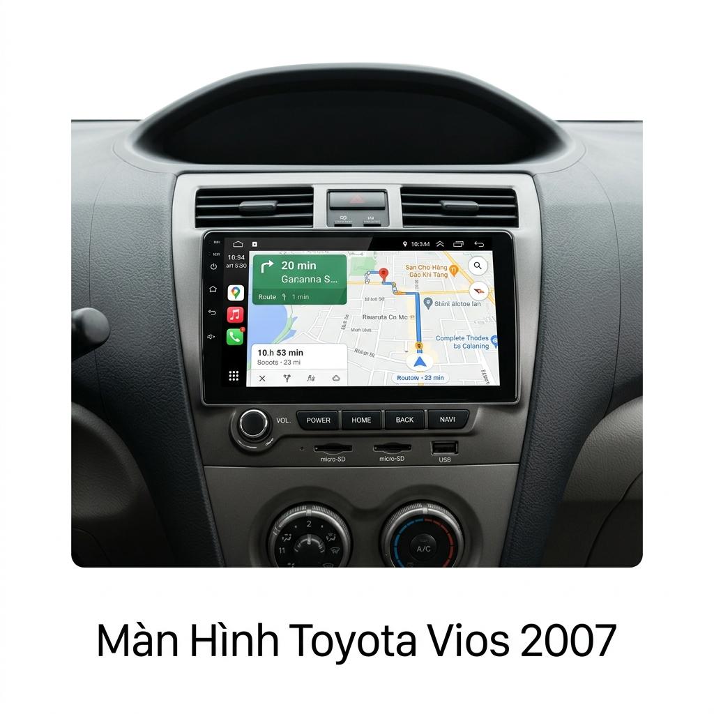 Màn Hình Android Toyota Vios 2007 Lắp Đặt Tận Nơi Uy Tín chính hãng