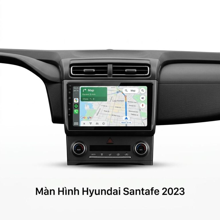 Màn Hình Hyundai Santafe 2023 Chính Hãng - Lắp Đặt Tận Nơi Uy Tín