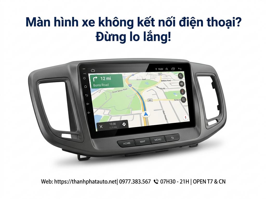 Màn hình xe không kết nối điện thoại? Đừng lo lắng!