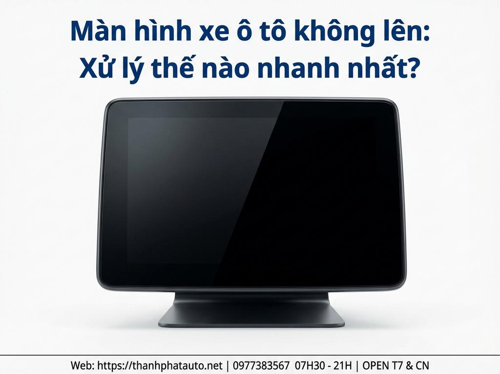 Màn hình xe ô tô không lên: Xử lý thế nào nhanh nhất?