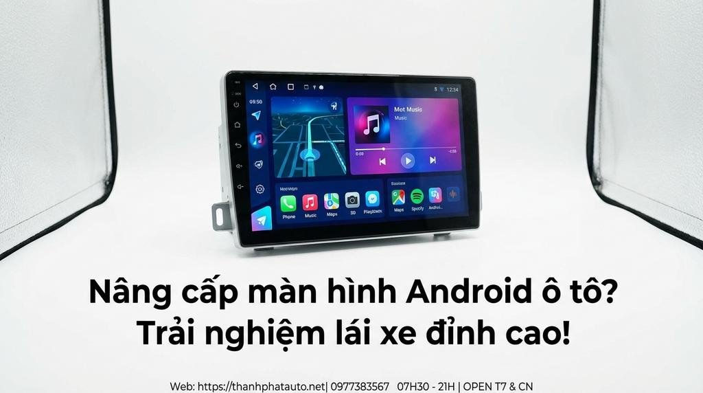 Nâng cấp màn hình Android ô tô? Trải nghiệm lái xe đỉnh cao!