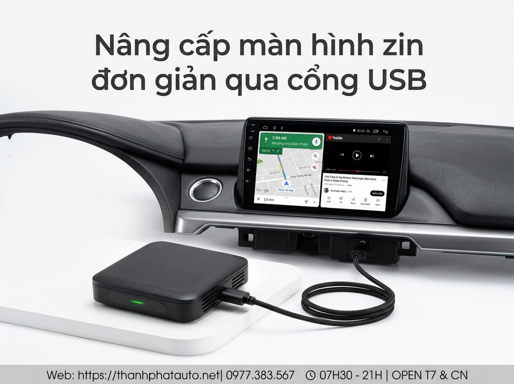 Nâng cấp màn hình zin đơn giản qua cổng USB