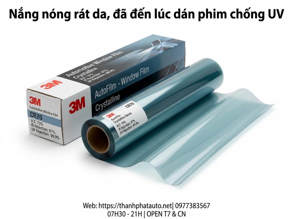 Nắng nóng rát da, đã đến lúc dán phim chống UV